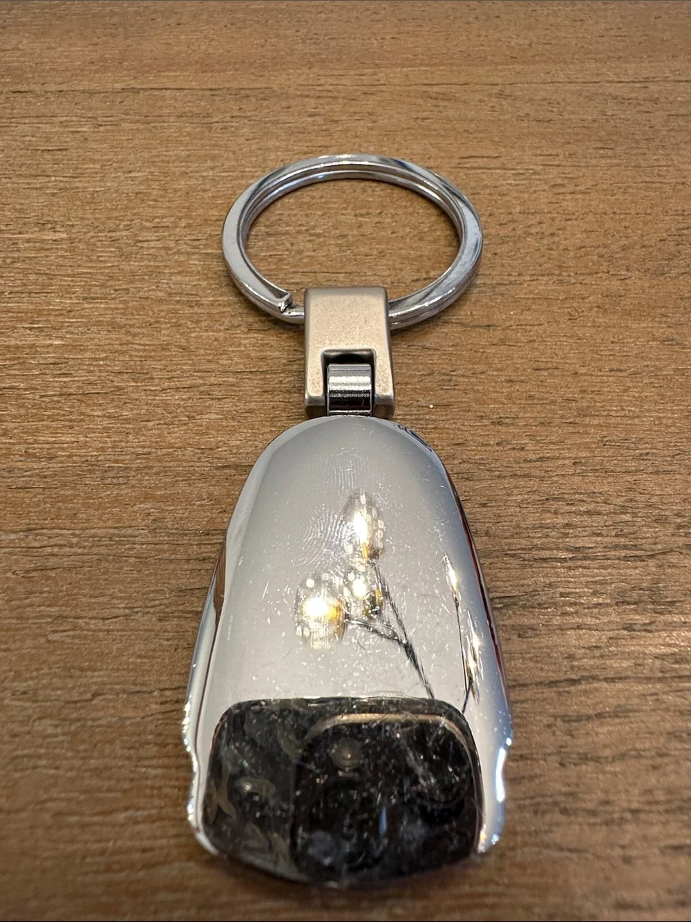 Civic Silver Metal Keychain - Honda Branded Car Accessory